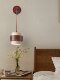 Solid Wood Wabi-Sabi Style Bedroom Bedside Wall Lamp, Yellow Travertine, Mid-Century Cream Style Living Room Hallway Designer Retro Guesthouse