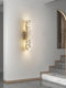 Modern Minimalist Luminous Stone Wall Lamp Villa Living Room Bedroom Decorative Lighting Creative Hotel Lobby Long Strip Wall Hanging Lamp