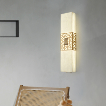 High-end marble wall lamp New Chinese style living room background wall Chinese style bedroom modern simple bedside wall lamp Stair lamp