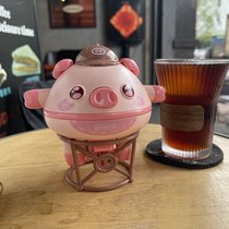 Undoubtedly balanced pig gyroscope cycle electric toy gift creative walking steel wire black technology children calm