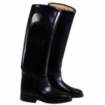 Germany produces and imports LUCHS Bobcat traditional flat mouth equestrian dressage officer handmade long riding boot sleeves