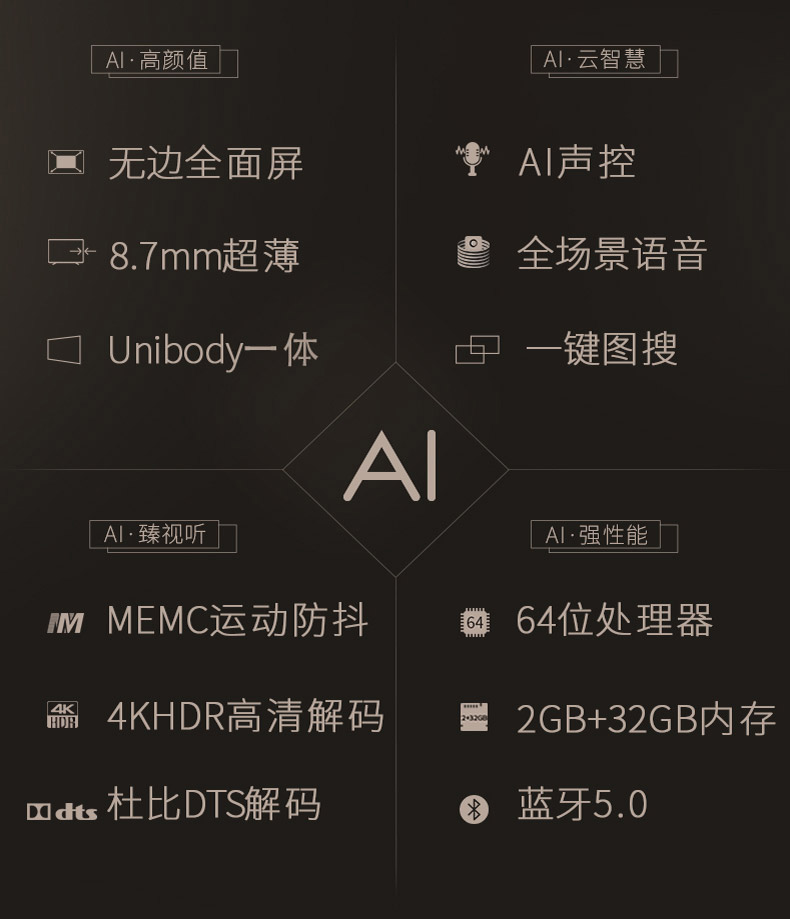 海信 HZ55E5D 55英寸 4K超清全面屏电视机 图5