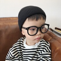 Recessed styling ins childrens online red Korean version of cute ocean gas male and female baby retro black box flat light glasses tide