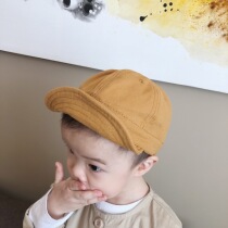 ins spring summer Korean baby boy canvas male and female baby canvas male and female baby duck tongue cap cute baseball cap cover sun hat