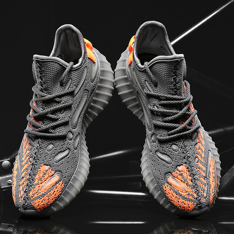 Men's Summer Breathable Shoes, Large Size Casual Sneakers, 350 Mesh Running Shoes, Trendy Sports Shoes for Men