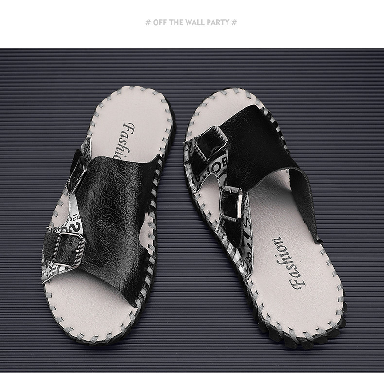 Отдых тапочки 凉鞋拖鞋男夏季46外穿47大码48编织凉拖男士运动沙滩潮牌一字拖