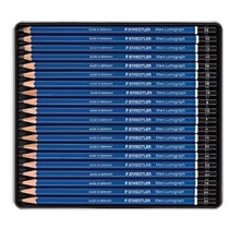 German STAEDTLER Shi Delou Sketch Pencil 100 Blue Pole Professional Drawing Painting Student Sketch Tool