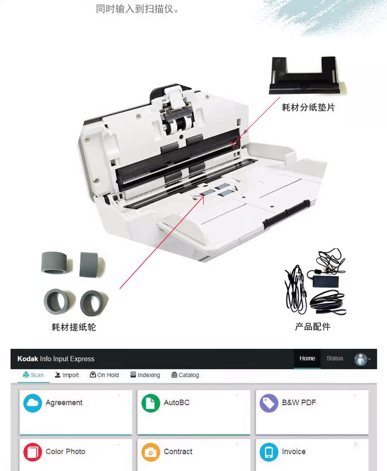 Máy quét Kodak Kodak S2050 / S2070 Máy quét tự động hai mặt tốc độ cao A4 - Máy quét máy scan a3