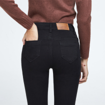 Black jeans womens 2021 new summer thin leg pants stretch small black pants Korean version of tight pencil pants