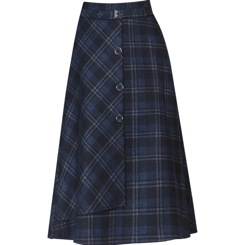 Шерстяная длинная демисезонная юбка, А-силуэт, длина миди, 2020, по фигуре