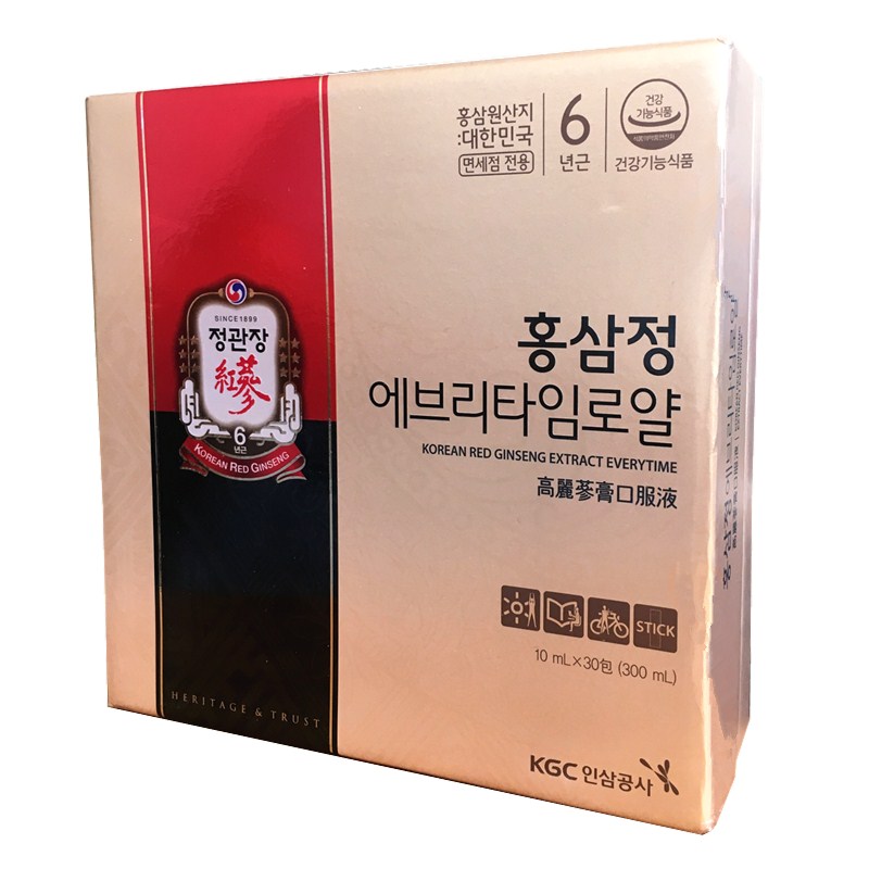 Zhengguanzhuang Red Ginseng Liquid Korean Korean Ginseng 6 years root Red Ginseng Concentrate Tonic Red Ginseng Essence Gift Box 30 pieces