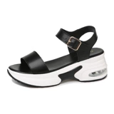 Летние сандалии на платформе, универсальные модные туфли, коллекция 2022, из натуральной кожи