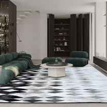 Designer Original Imported Cow Leather Carpet Splicing Home Nordic Minimalist Modern Light Lavish Tea Table Bedroom Bedside Blanket