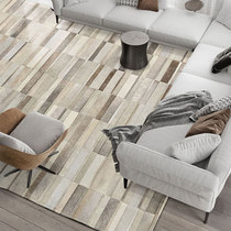 Designer Original Light Lavish Beef Leather Carpet Splicing Home Modern Minimalist Living-room Sofa Tea Table Cushion Bedroom Bedside