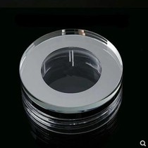 Water glass crystal cup lid double-layer glass cup lid accessories single-layer bottom cover tea lid convenient high borosilicate sealing ring