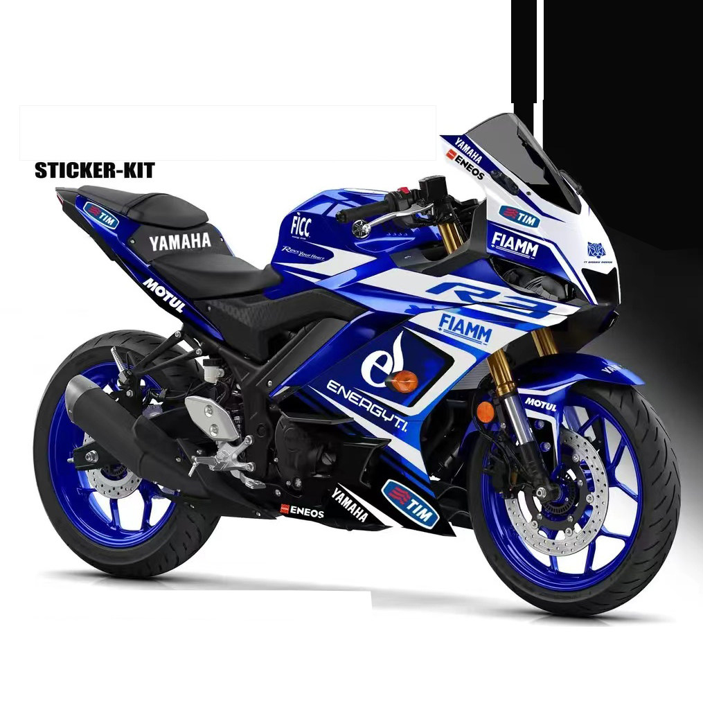 Apply Yamaha R3 Sticker Retrofit Prints Appliquet Body Sticker Full Car Protection Cling Film Stickler Customized Collage-Taobao