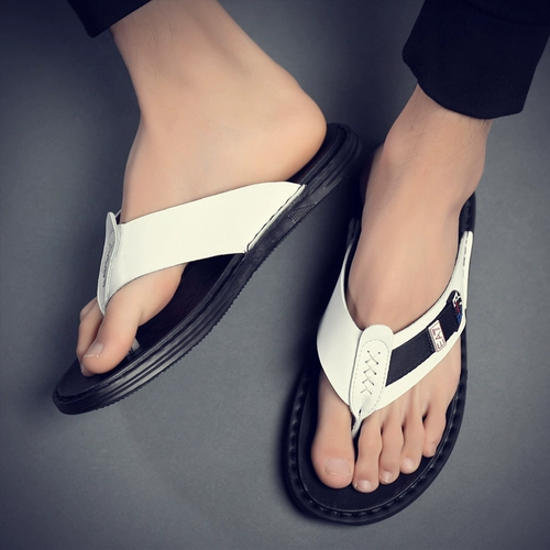 Мужские летние сланцы, нескользящие трендовые сандалии, слайдеры, тапочки, в корейском стиле, коллекция 2021