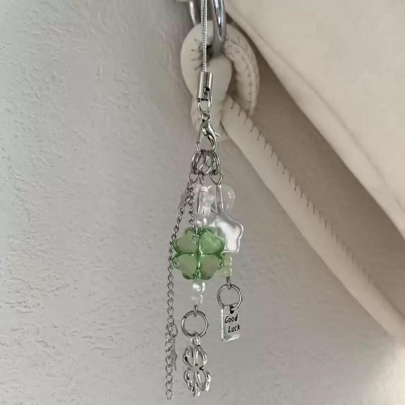 Accumulate Good Luck with Blue Four-Leaf Clover Beads LAOSHU - Girly Backpack, Phone Case, Bag Charm, Pendant, Keychain Accumulate Good Luck with Blue Four-Leaf Clover Beads LAOSHU - Girly Backpack, Phone Case, Bag Charm, Pendant, Keychain