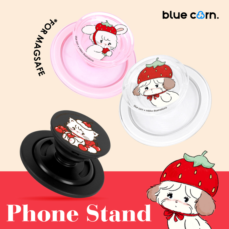 Bluecorn Co-Branded with Mikko for a Prosperous New Year, Airbag Retractable Phone Holder with Magnetic Suction, Universally Applicable to Apple