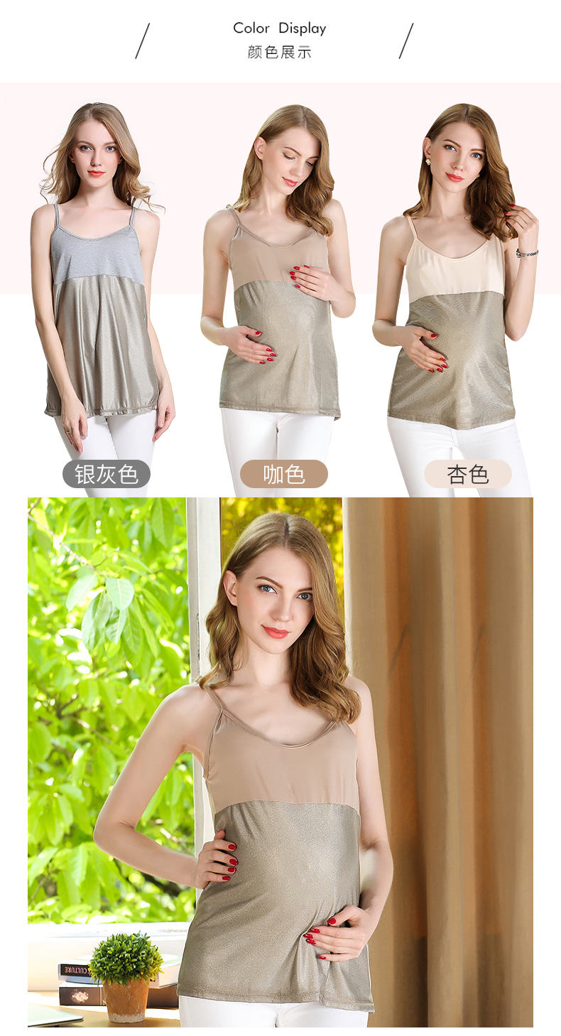 Mang thai chống bức xạ bà bầu bên trong máy tính mang thai Phụ nữ mang thai bức xạ phù hợp với nhân viên văn phòng bốn mùa đích thực áo chống bức xạ cho bà bầu cao cấp
