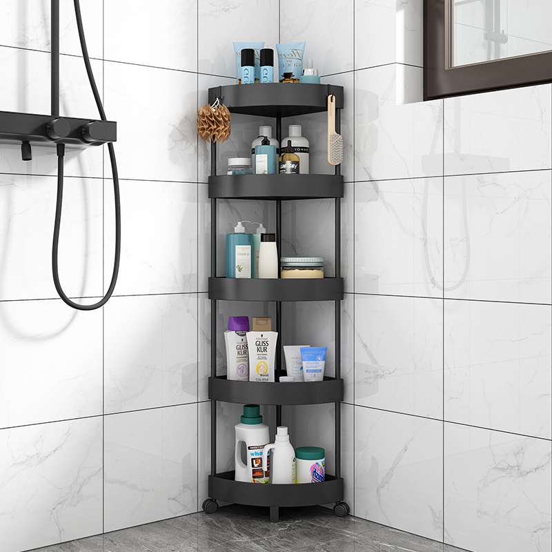 Shanwei powder room corner triangle shelf floor-to-ceiling multi-layer bathroom toilet bathroom corner storage shelf corner