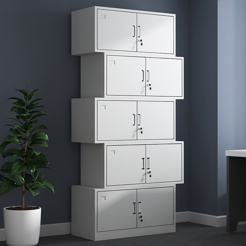 Split five-section file cabinet iron cabinet single-section file cabinet whole body five-section certificate cabinet with lock file cabinet top cabinet