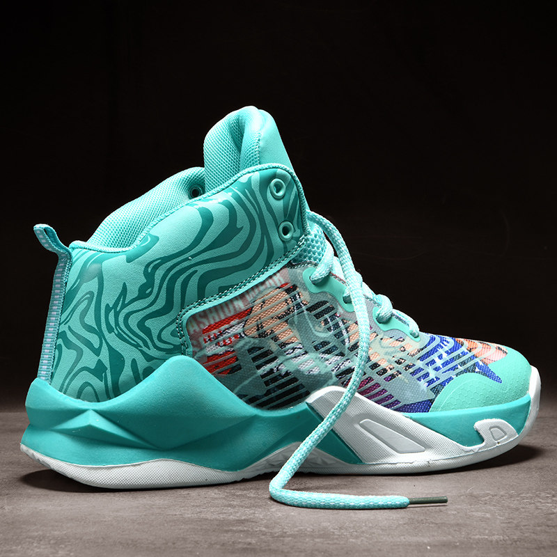 High Cylinder Basketball Men's Shoes Summer 2022 New Men Sports Shoes Men's Wave Shoes 100 Hitch Student Breathable Sneakers