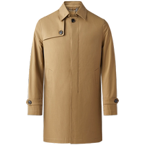 Easy to care for] Navigare Italian dinghy autumn khaki mid-length windbreaker mens casual jacket