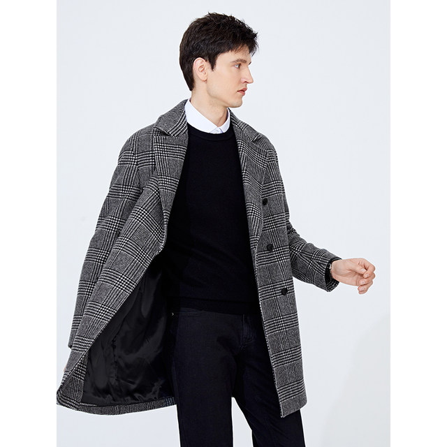 [Wool] Navigare Italian sailing woolen coat men's winter's winter mid-length coat casual business coat
