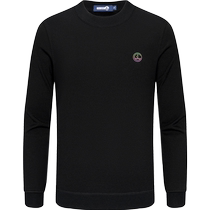 Machine washable] Navigare Italian small sailing black casual cardigan mens winter velvet pullover sweater