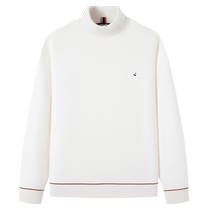 Cashmere] Navigare Italian small sailing white turtleneck sweater mens new casual knitted bottoming shirt