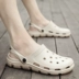 Giày sandal đế xuồng nam 2019 xu hướng mới cá tính ngoài trời thời trang đi biển dép sandal đôi - Sandal dép crocs nam Sandal