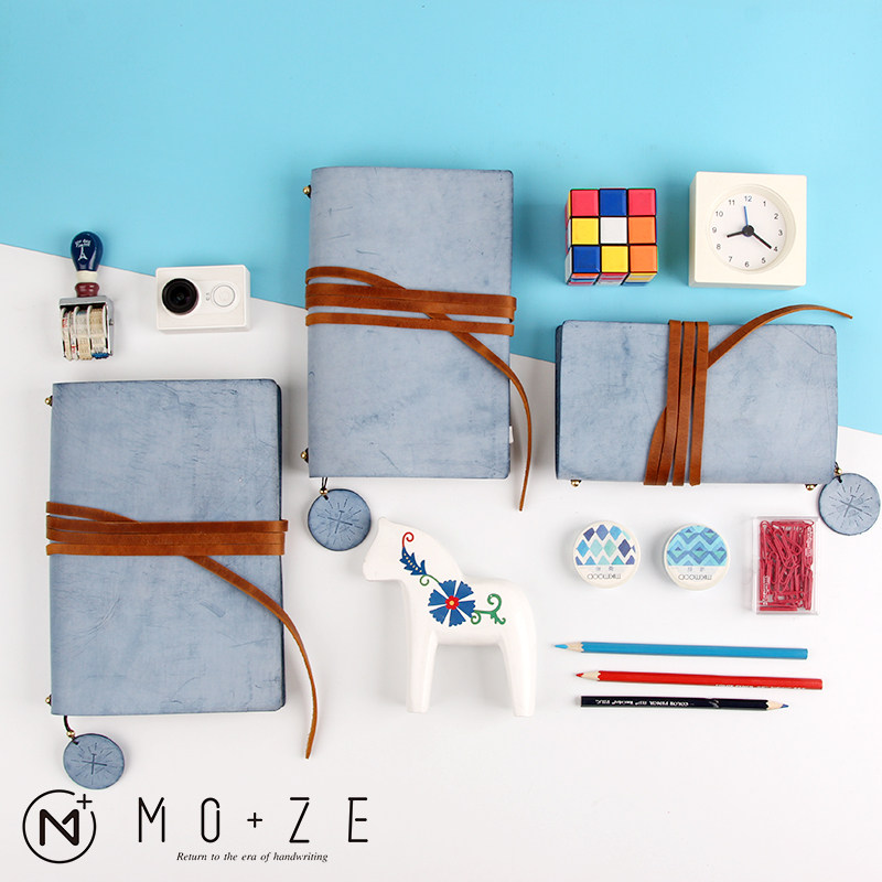 MOZE handbook small fresh Japanese-style square book handbook subnotebook loose-leaf book TN travel notepad
