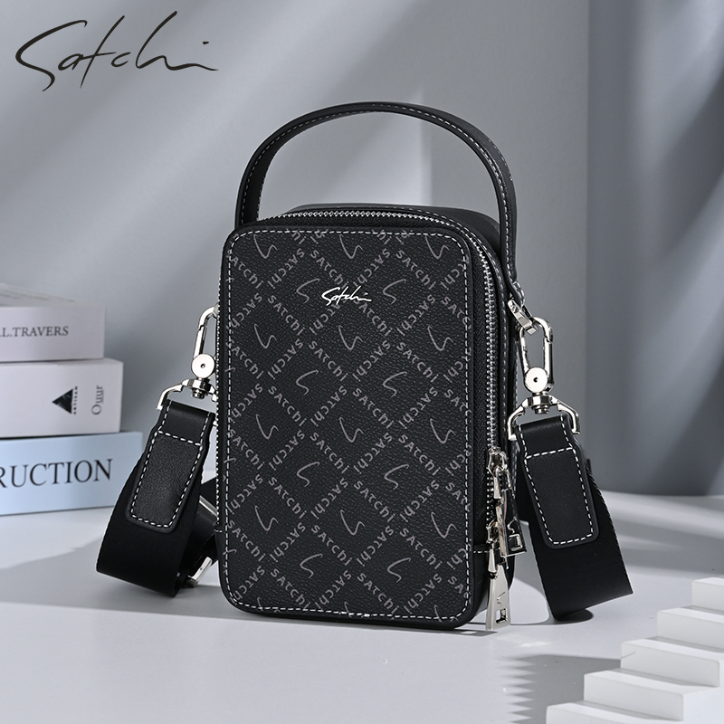 Sachi Men's Bag Single Shoulder Crossbody Bag Business 2026 New Multifunctional Handbag Mobile Phone Mini Small Bag Men's Chest Bag