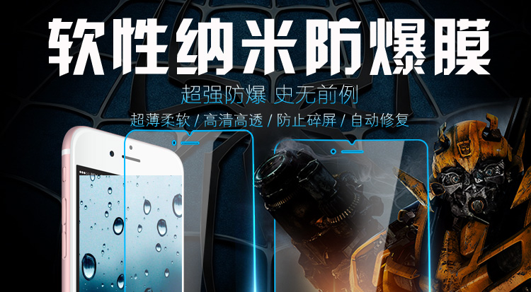 手机保护膜-批发苹果iPhone 6s Plus软性纳米防