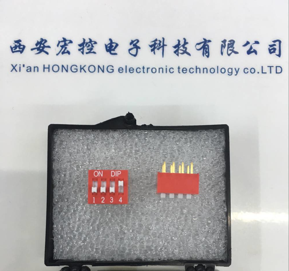 4-bit import dial switch on the back of the