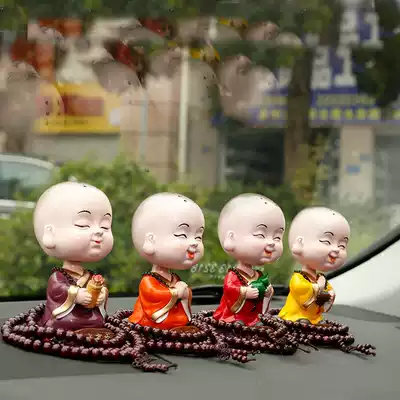 Car ornaments car shaking head little monk doll high-grade safety creative personality cute beautiful interior accessories