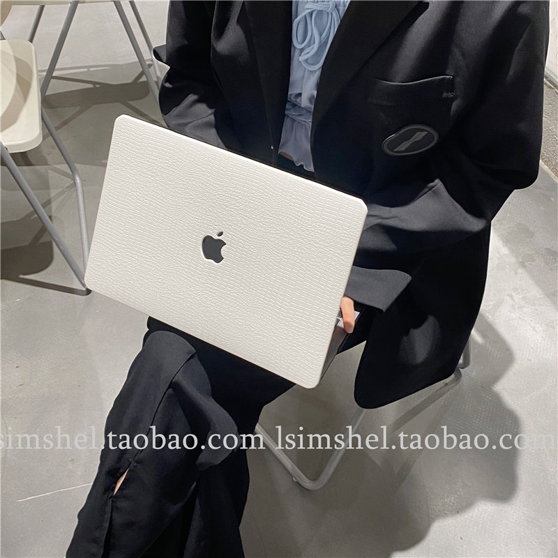 SHELL -- MacBook Apple Notebook Air13 protective shell M1Pro15 white avocado leather pro16Max-Taobao