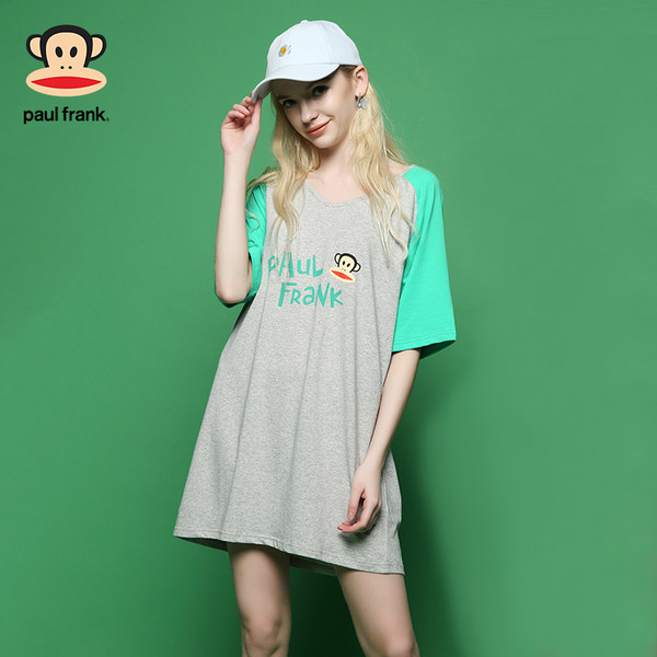 Paul Frank 大嘴猴 弹力棉 可外穿女式睡裙 天猫优惠券折后￥49包邮（￥79-30）多色可选