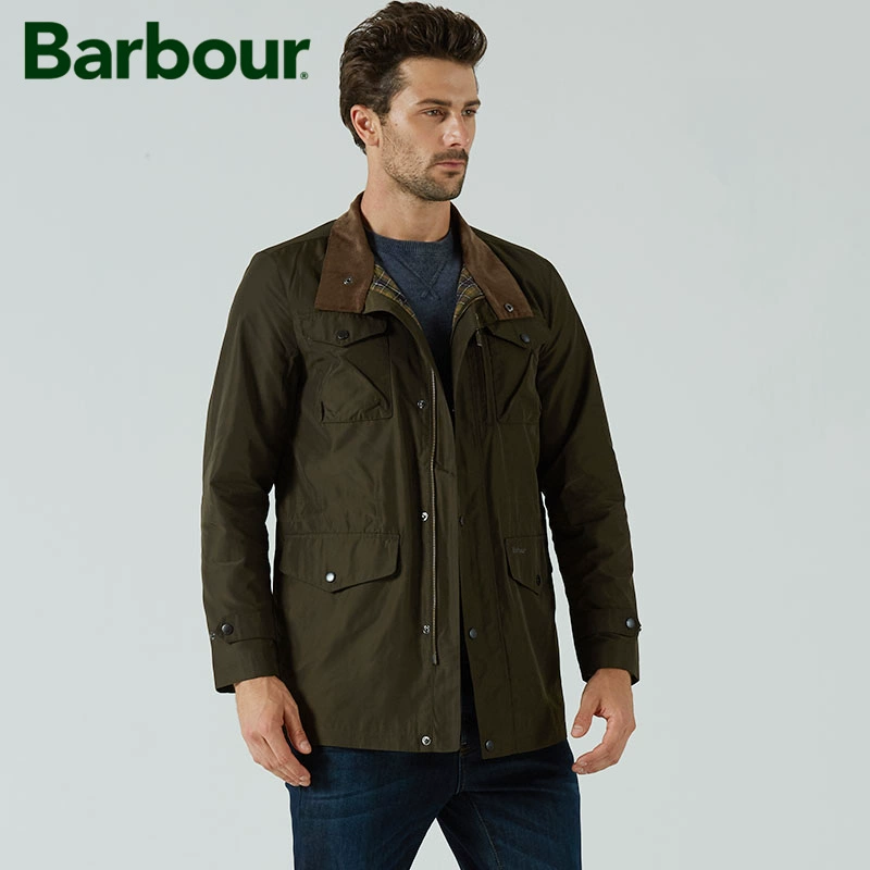 BARBOUR / Thợ cắt tóc nam phiên bản phù hợp với áo khoác đơn kiểu áo đơn BW17WJ011 - Áo khoác đôi