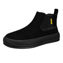 Pure black height increasing shoes mens 10cm invisible autumn casual sports work mens shoes one-leg high-top sneakers mens trendy