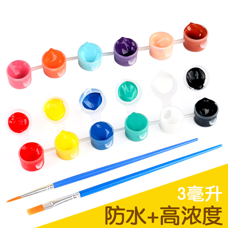 3ml high strength waterproof acrylic children's graffiti watercolor kindergarten diy hand-painted art class wall painting pigment