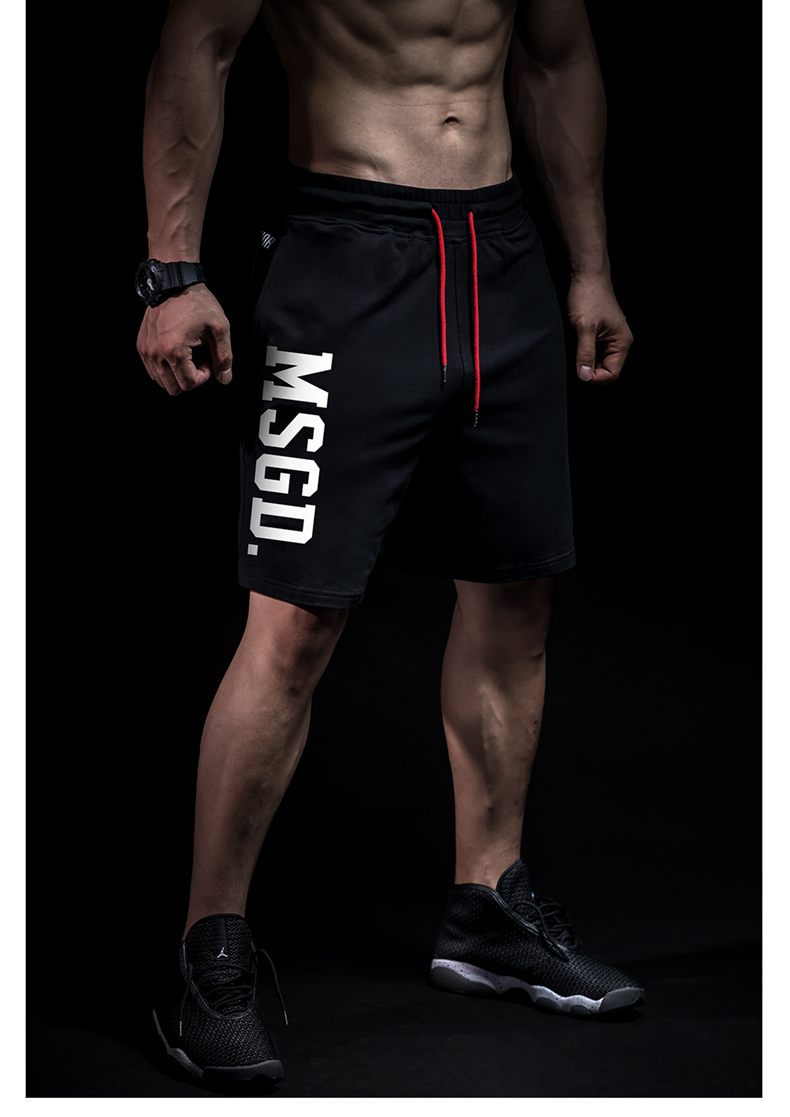 Monster Guardians Thể dục thể thao nam Quần short cotton - Quần thể thao quần dù thể thao