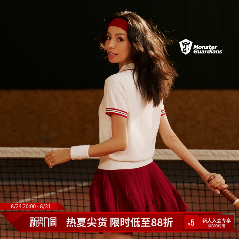 Monster Guardians Women's Quick-Drying Cool-Feeling One-Piece Base Layer Tennis Golf Sports Pleated Skirt Monster Guardians Women's Quick-Drying Cool-Feeling One-Piece Base Layer Tennis Golf Sports Pleated Skirt
