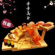 Nhà hàng lẩu nổi bật Bộ đồ ăn sáng tạo Xoay từng bước Cao Bàn Sushi Cầu thang Bước Sushi Món bánh tráng miệng - Đồ ăn tối