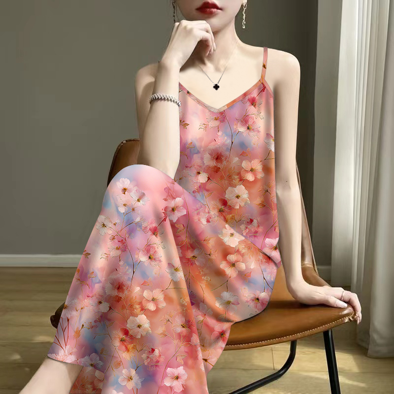 Clearance Sale - High-End Women's Floral French-Style Mom Dress, Loose and Elegant Summer Dress