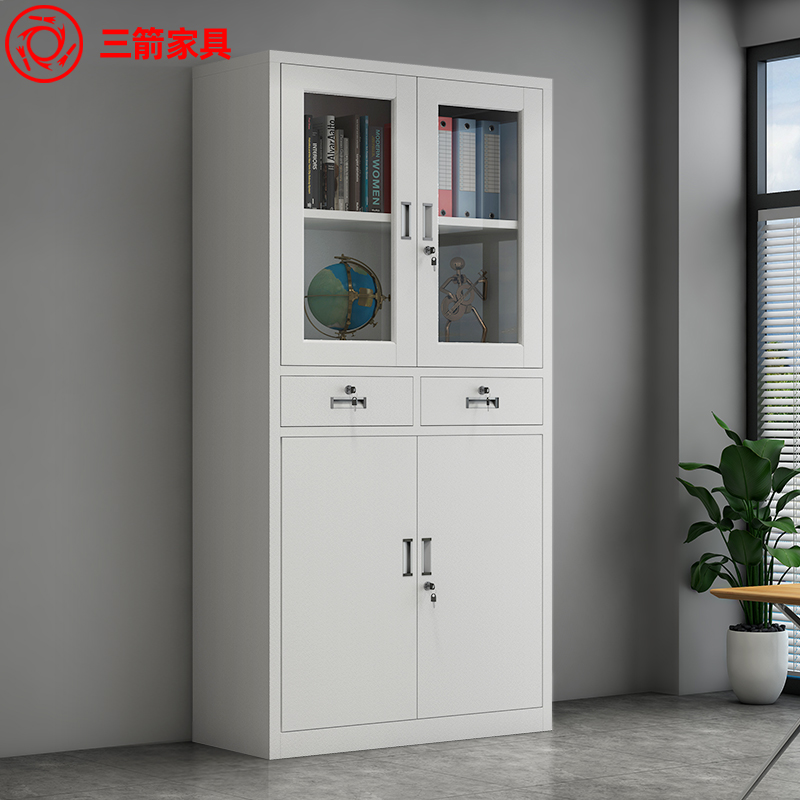 Three Arrows Iron Sheet Filing Cabinet Steel Office Information Cabinet containing cabinet Finance with drawer archival cabinet