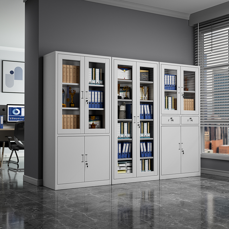 Financial warrant cabinet Tin Cabinet Cabinet Office Information Cabinet file containing lock short cupboard lockers leaning against wall-Taobao