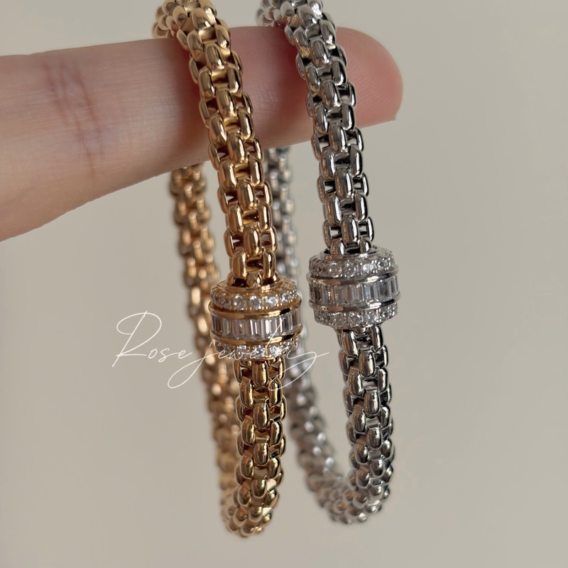 Self-Made/S925 Silver Gold-Plated K Gold Style Elastic Diamond-Encrusted Grapevine Bracelet with a High-End Feel, Light Luxury, Old Money Style, Suitable for Layering Self-Made/S925 Silver Gold-Plated K Gold Style Elastic Diamond-Encrusted Grapevine Bracelet with a High-End Feel, Light Luxury, Old Money Style, Suitable for Layering
