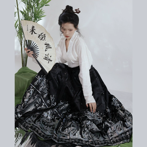 言然 Оригинальный комплект, весеннее летнее ханьфу, китайский стиль